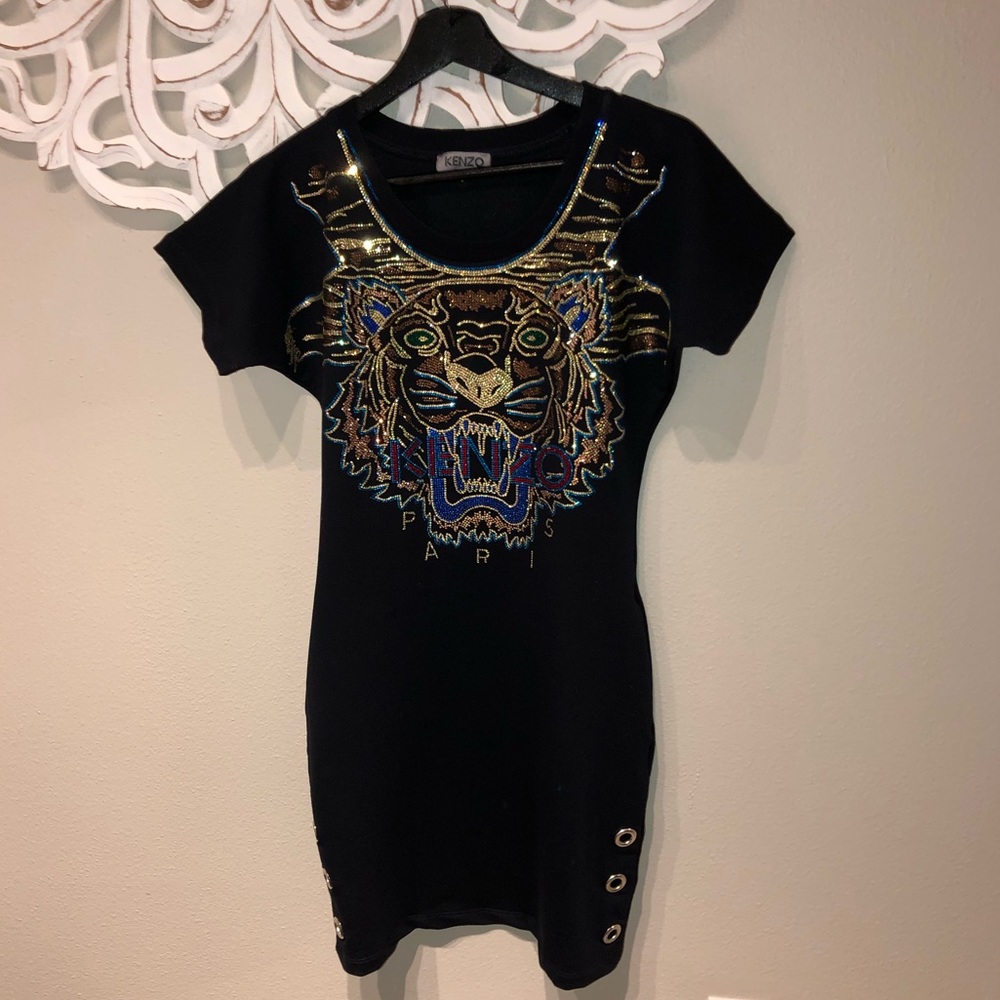 Kenzo T-shirt sequence dress size small